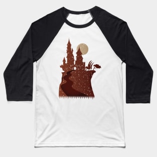 A castle on a rock Baseball T-Shirt